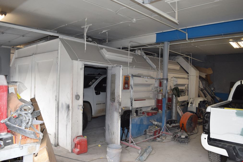 4,000 SF autobody repair shop w/ paint booth
