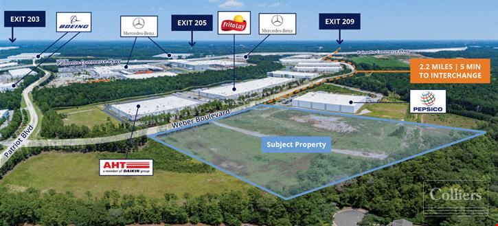 ±150,000 - 315-000 SF Build to Suit Located at Palmetto Commerce Park