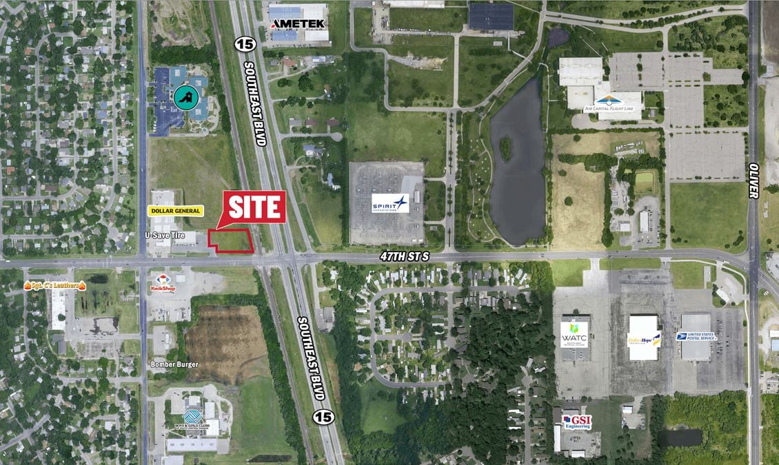 47th St. S. & K-15/Southeast Blvd, NW/c