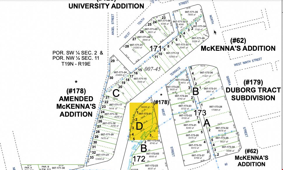 University Area - Redevelopment Site