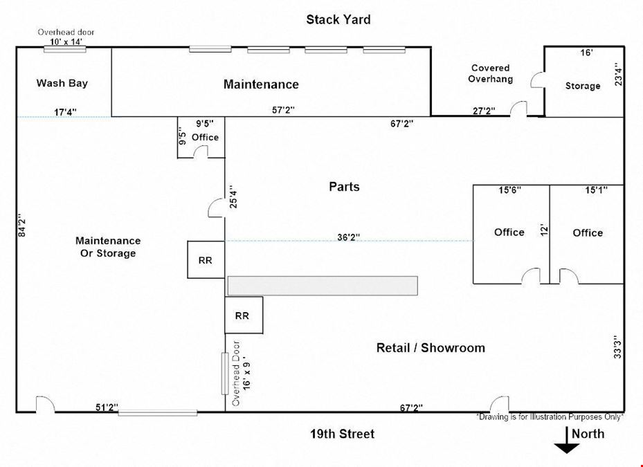 19th Street Service Location For Lease