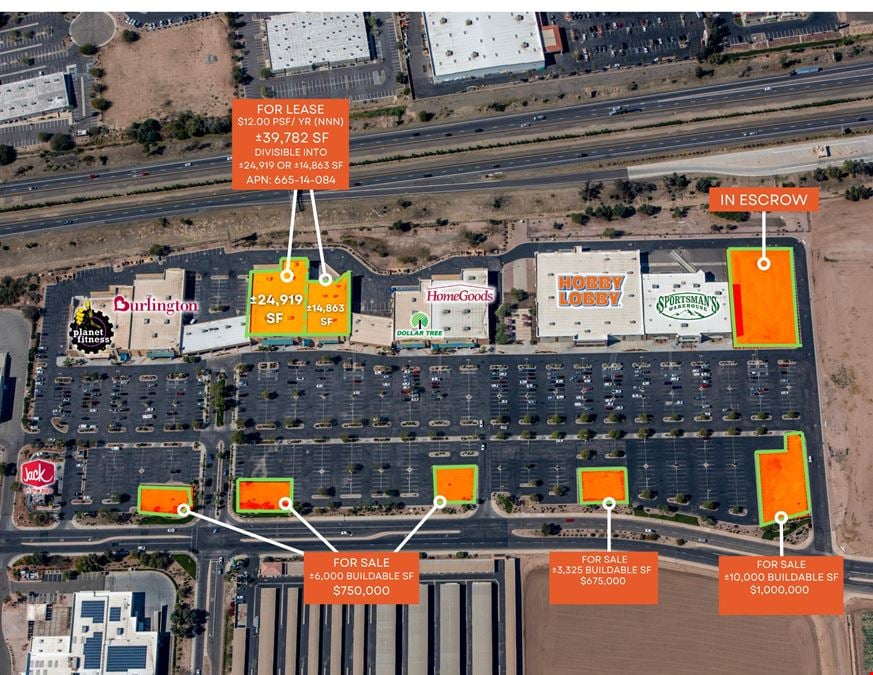 Las Palmillas Shopping Center - Retail Spaces & Pads