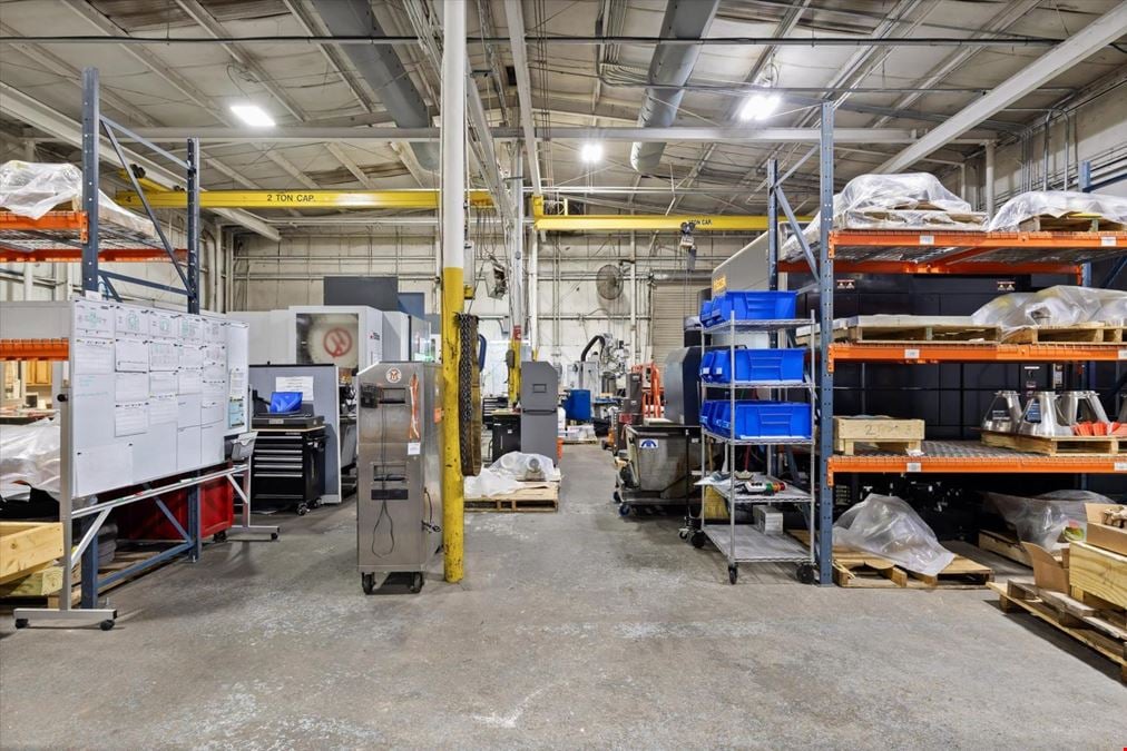 Conditioned Industrial Facility with 8 Cranes