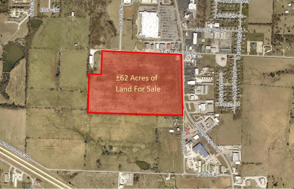 ±62 Acres of Land for Sale In Bolivar, MO