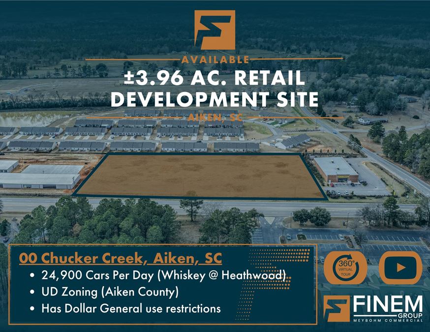 ±3.96 AC. Development Site | Whiskey Rd, Aiken, SC