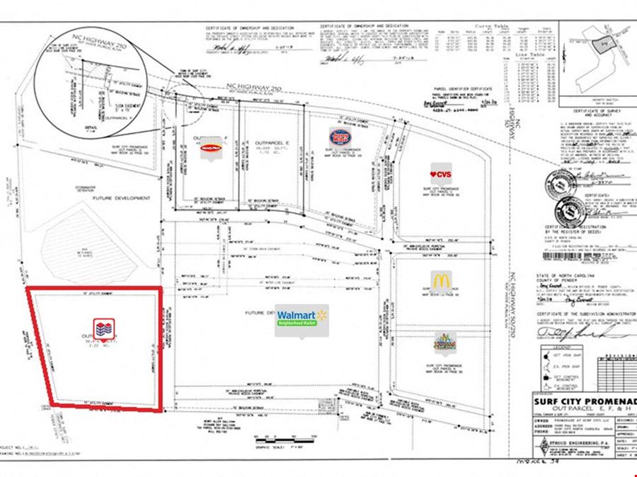 Surf City Outparcel For Sale