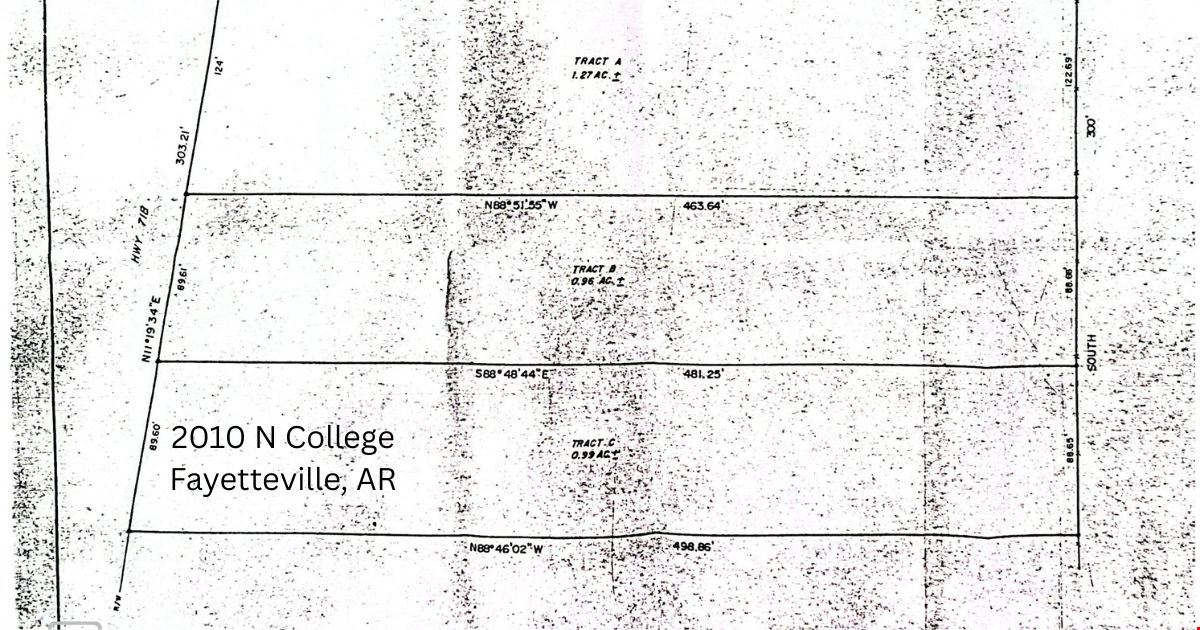 Prime Fayetteville, AR Commercial Development with Highway Frontage