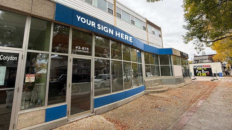Preview of Retail space for Rent at 875 Corydon Avenue