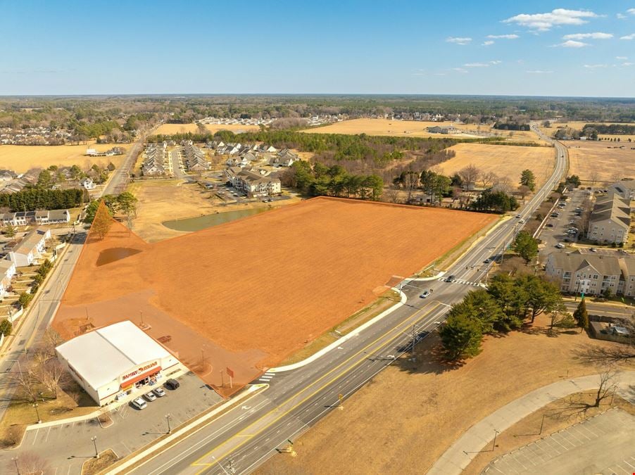 7.99 Acres C-1 Development Land at Lighted Intersection