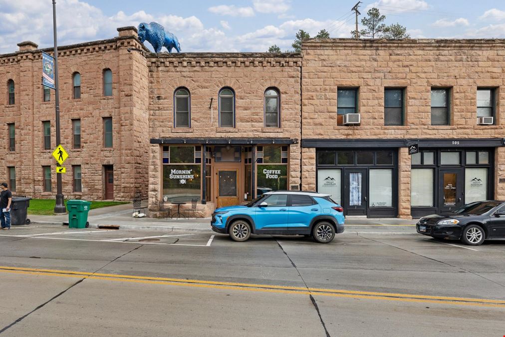 Retail front with apartment