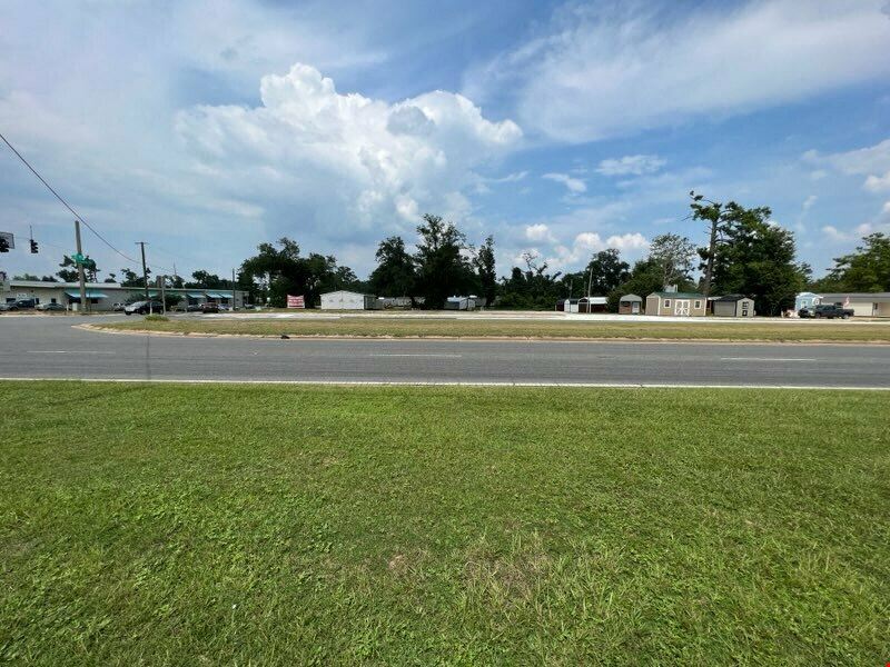 High Traffic Corner Lot: 3.42 Acres Zoned Commercial on Hwy 90 & Panhandle Road in Marianna, Florida