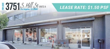 Preview of Industrial space for Rent at 3751 S Hill St Unit H