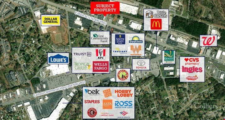 ±7,300-SF Single-Story Commercial Building with Excellent Visibility