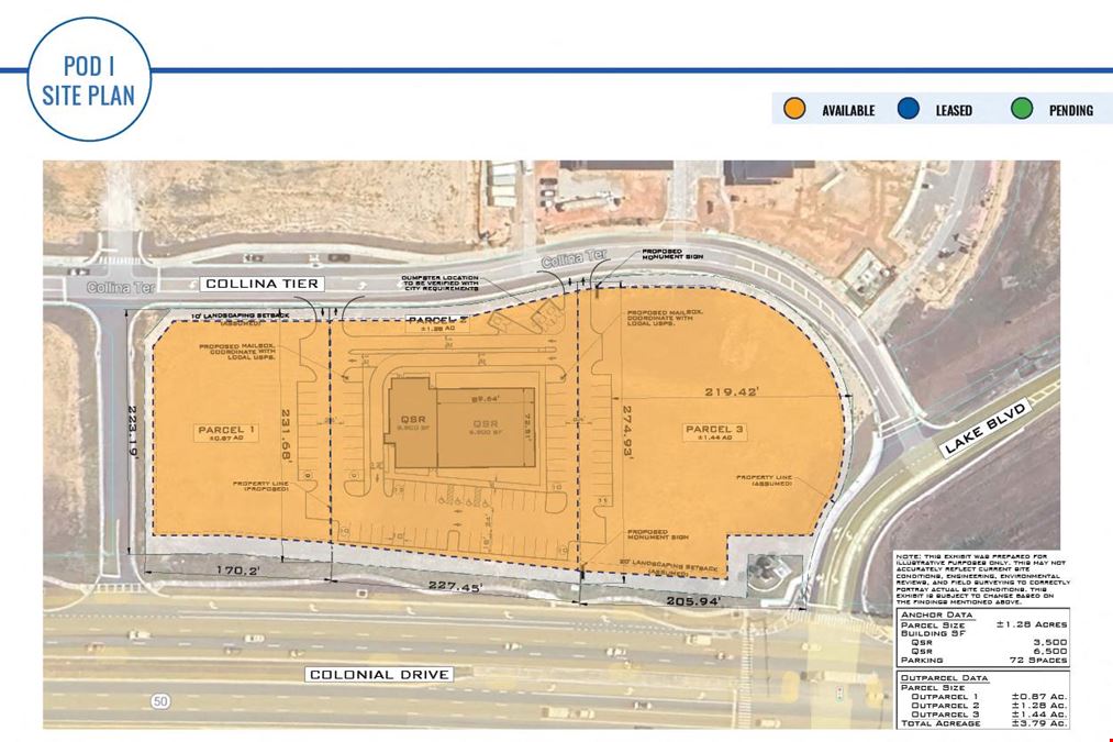 Costco Outparcels - W SR 50/ Plaza Collina