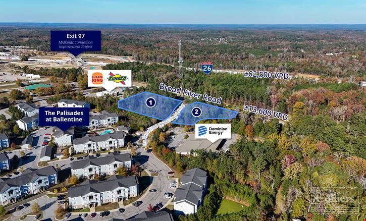 Two Outparcels for Sale at Ballentine Crossing near Peak Exit Interchange | Irmo, SC