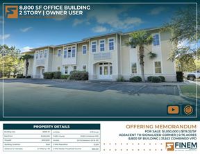 8,800 SF Office Building | 2 Story | Owner User