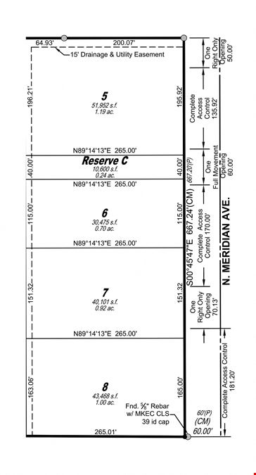 4 PAD SITES AVAILABLE ALONG NORTH MERIDIAN