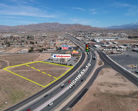 Preview of VacantLand space for Sale at NWC of Highway 18 and Navajo Rd