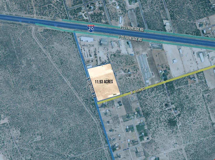 11.93 Acres Fenced & Stabilized Immediately South of I-20