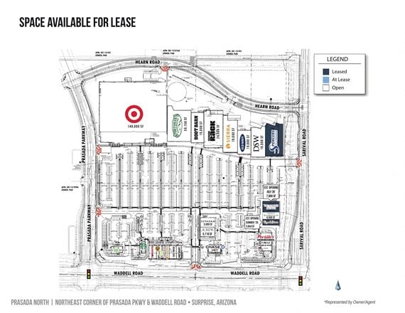 Preview of Retail space for Rent at NEC Prasada Pkwy & Waddell Rd