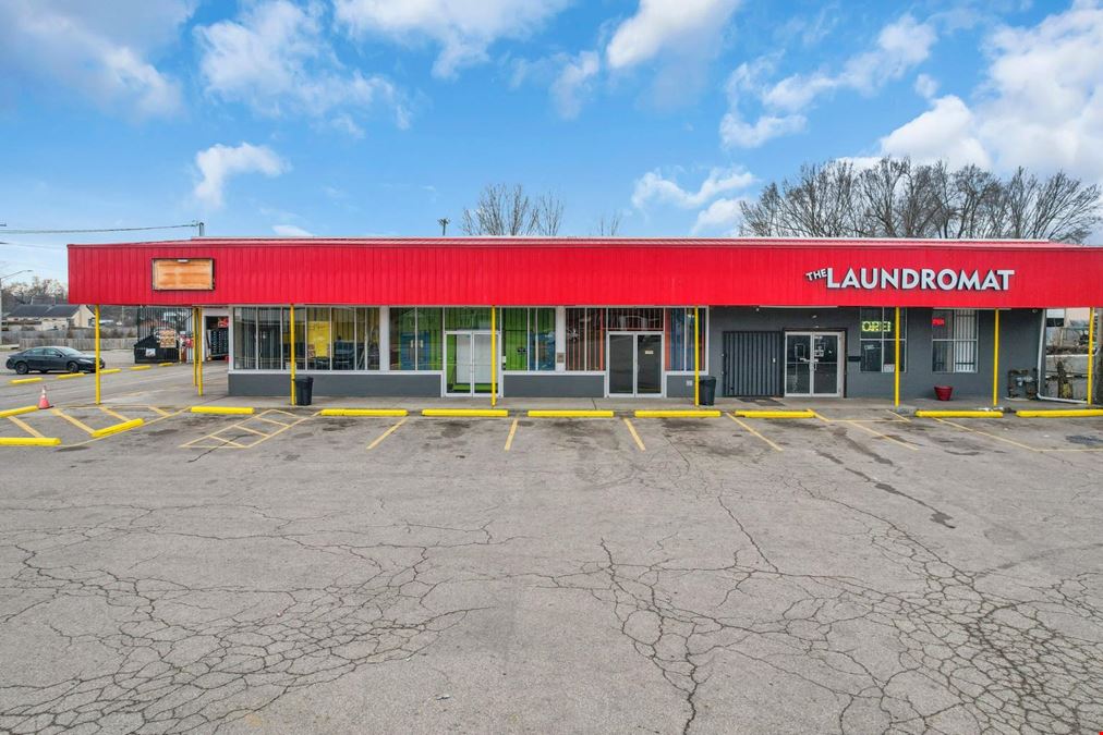 Southside Columbus laundromat, retail space, and drive-thru 1501-1511 Frebis Avenue