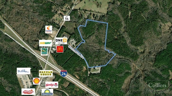 ±60 Acres of Unimproved Industrial Land with the Opportunity to Subdivide