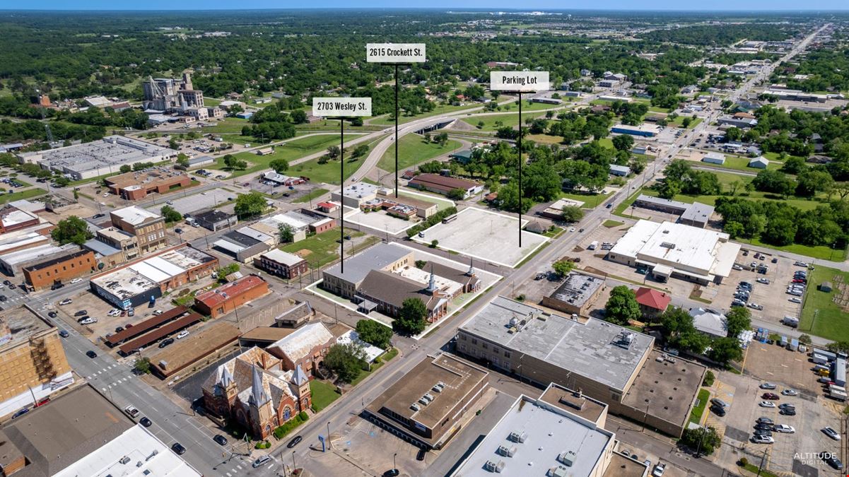35,000 SF Church & 20,000 SF Youth Center For Sale in Downtown Greenville, TX