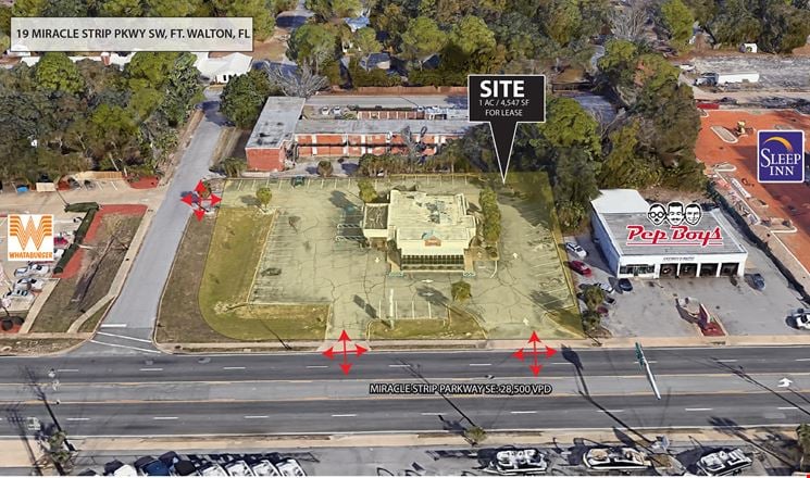 Preview of Retail space for Rent at 19 Miracle Strip Pkwy SW