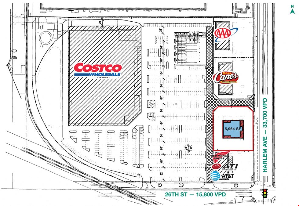 North Riverside Retail Available Ground Lease — BTS of Existing 5,964 SF Building + 1 Acre Land
