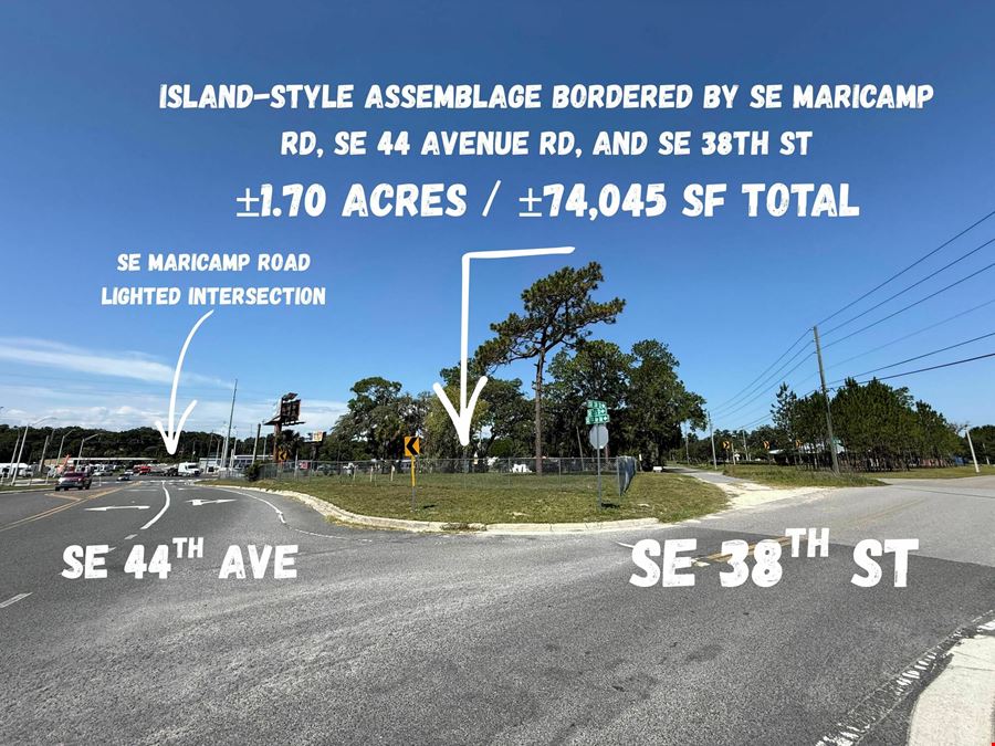 Three-Parcel Maricamp Assemblage at Lighted Intersection