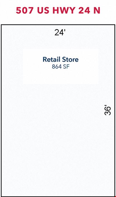 507 & 415 US HWY 24 N | 2 Freestanding Retail Buildings For Sale