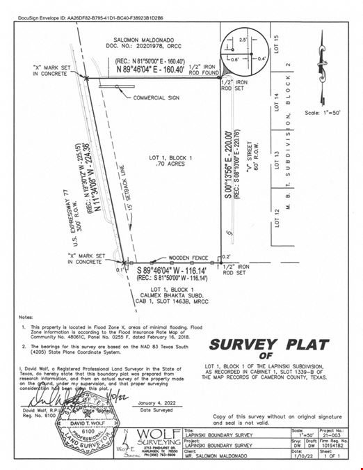 US HWY 77 - FRONTAGE LOT