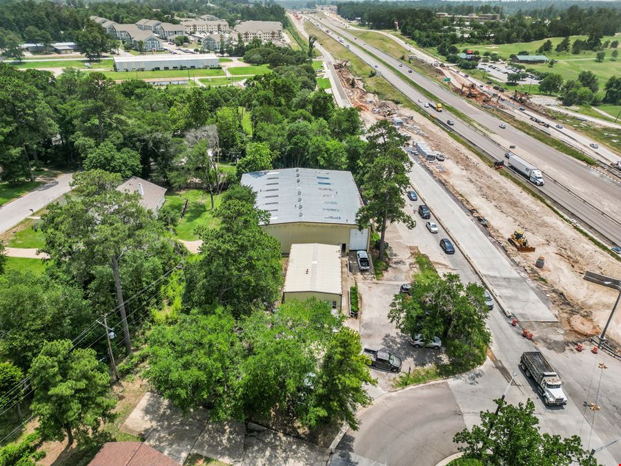 Corner Lot Warehouse on I-45