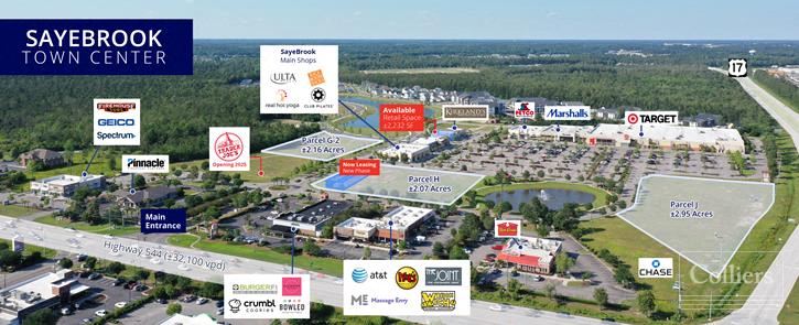 Retail Opportunities at SayeBrook Town Center in Myrtle Beach, SC