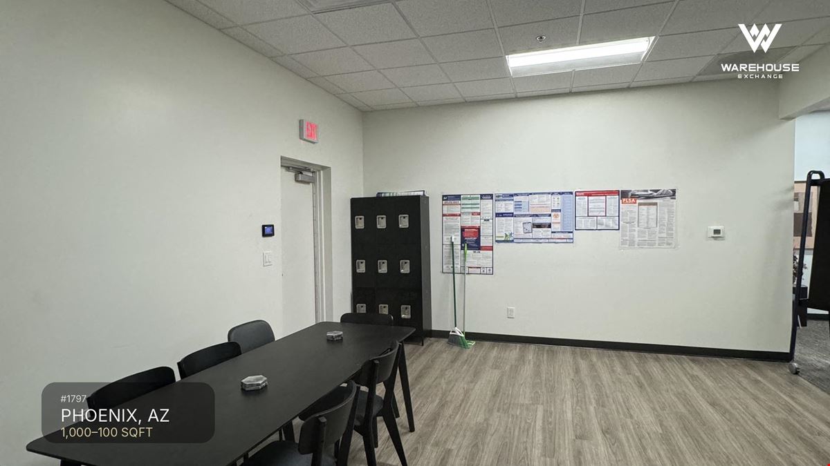 #1797 - Phoenix Warehouse Space for Rent