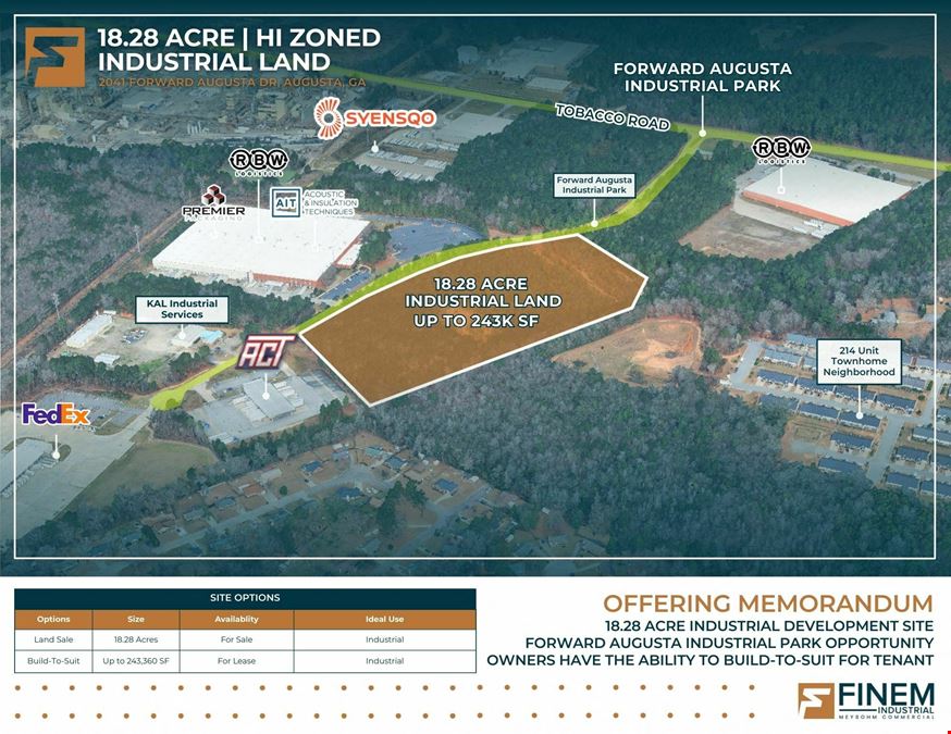 18.28 Acre | HI Zoned | Industrial Land