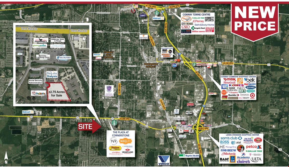 Prime Commercial Lot for Sale in Conway