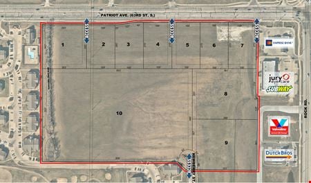 Preview of VacantLand space for Sale at Rock Road & 63rd St. S, W of SW/c