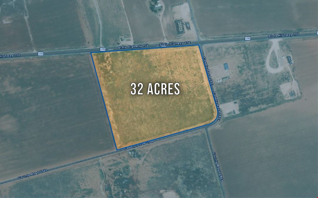 32 Acres on FM 176 in Martin County