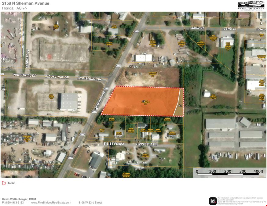 2.09-Acre Commercial/Industrial Development Site (C3-A) on N Sherman Avenue