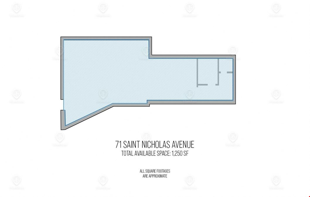 1,250 SF | 71 Saint Nicholas Avenue | Move In Ready Community Facility Space For Lease