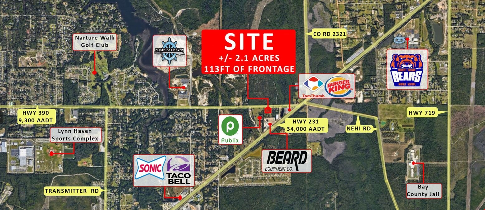 +/- 2.1 Acre Lot For Sale in Panama City, Florida