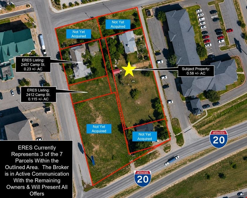 .58 +/- AC of Developable Land
