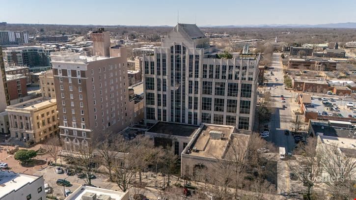 Opportunity to lease prime office space in the heart of downtown Greenville | Poinsett Plaza