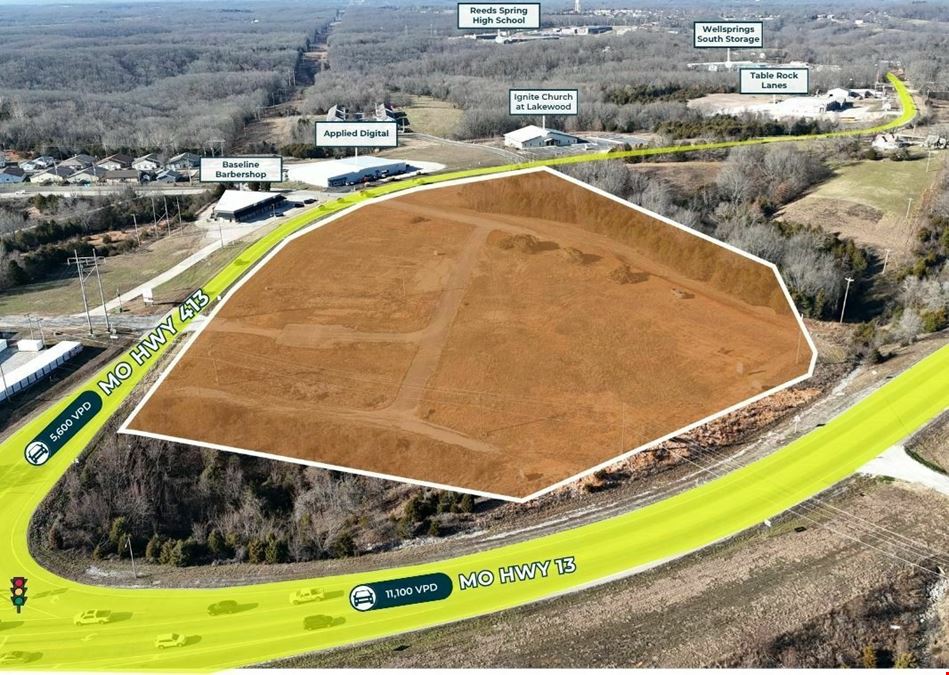 9.94 Acre | 2X Full Motion | Signalized Corner