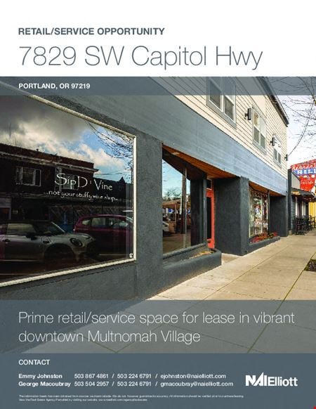 Preview of Retail space for Rent at 3675 SW Troy St.
