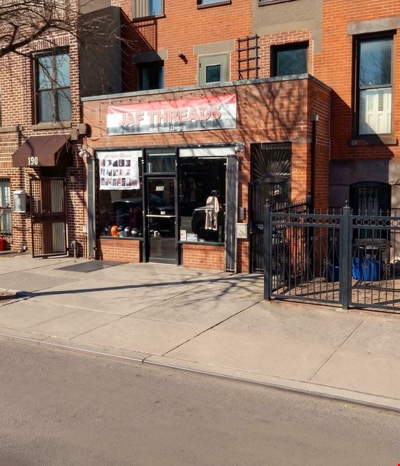 800 SF | 188 Tompkins Avenue | Bed-Stuy Vanilla Box Retail/Office With Backyard for Lease