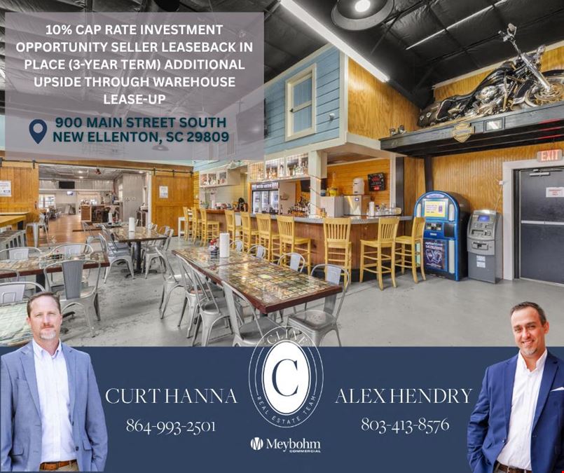 10% CAP RATE INVESTMENT OPPORTUNITY Seller Leaseback in Place (3-Year Term) Additional Upside Through Warehouse Lease-Up