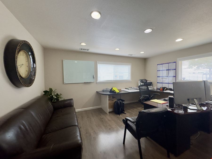 Affordable office with fenced yard space