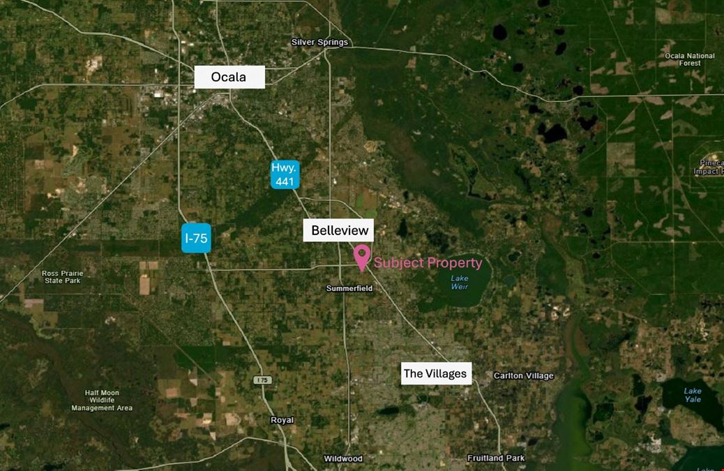 5.15 Acres Zoned B-2 in the City of Belleview